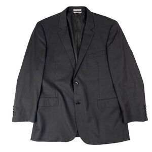 Jhane Barnes Brown 2 Button/Vent Wool Sport Coat Blazer Mens Size 44R